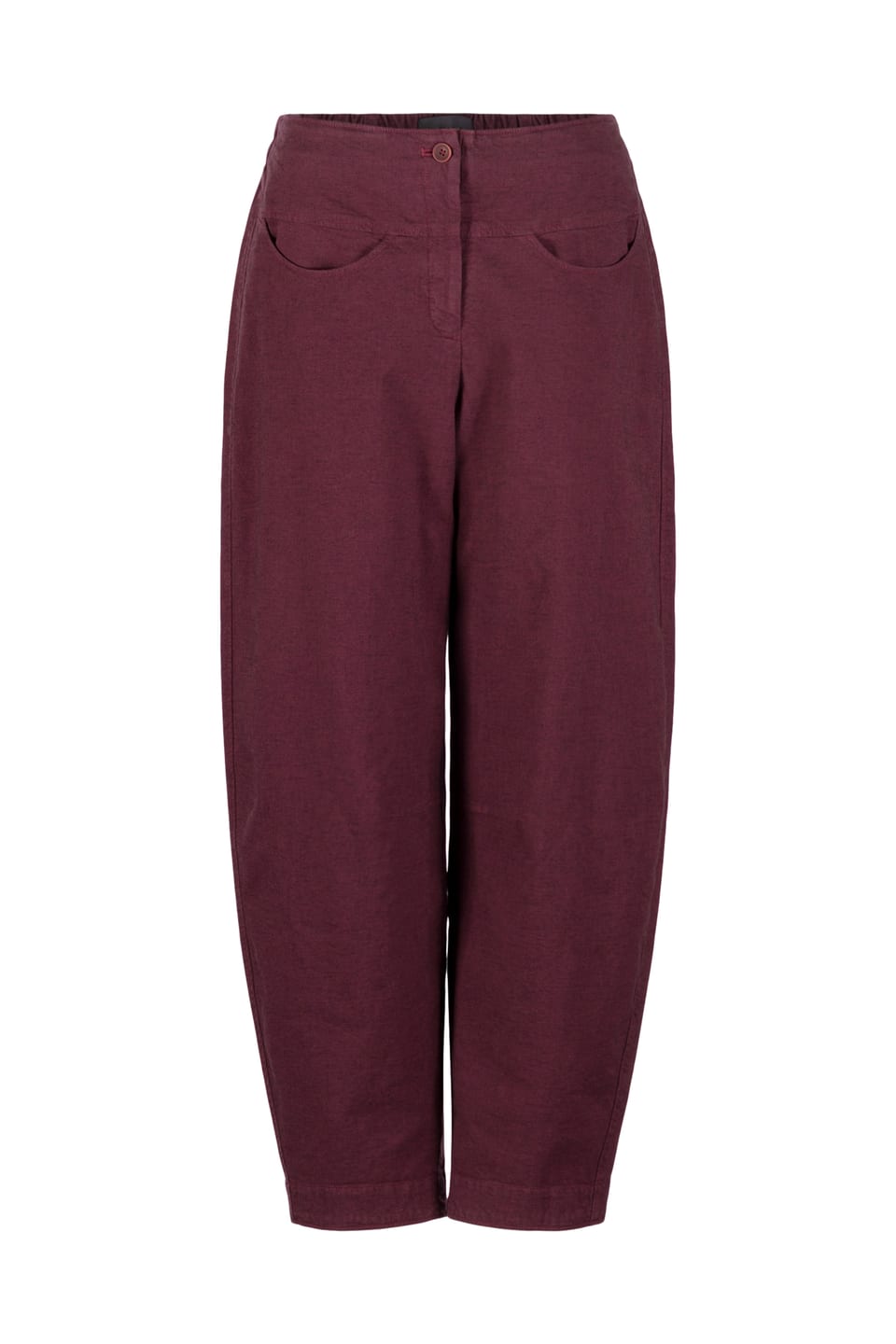 Trousers 530 - Stretch cotton with mini dobby pattern - 250REDWOOD - 10250710104