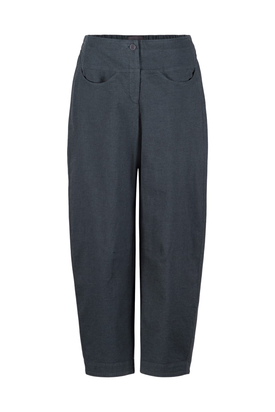 Trousers 530 - Stretch cotton with mini dobby pattern - 560PACIFIC - 10250710104