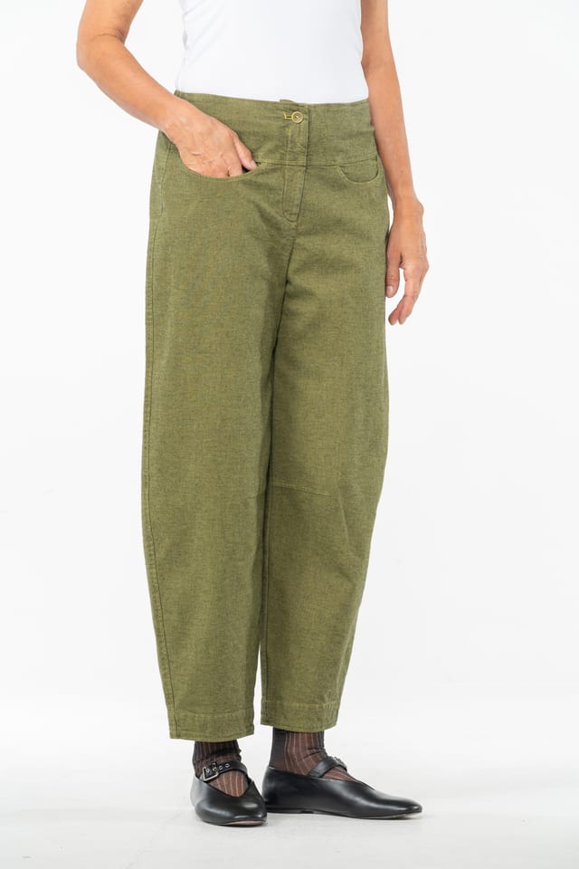 Hose 530 - Baumwollstretch mit Mini-Schaftmuster - 742OASIS - 10250710104