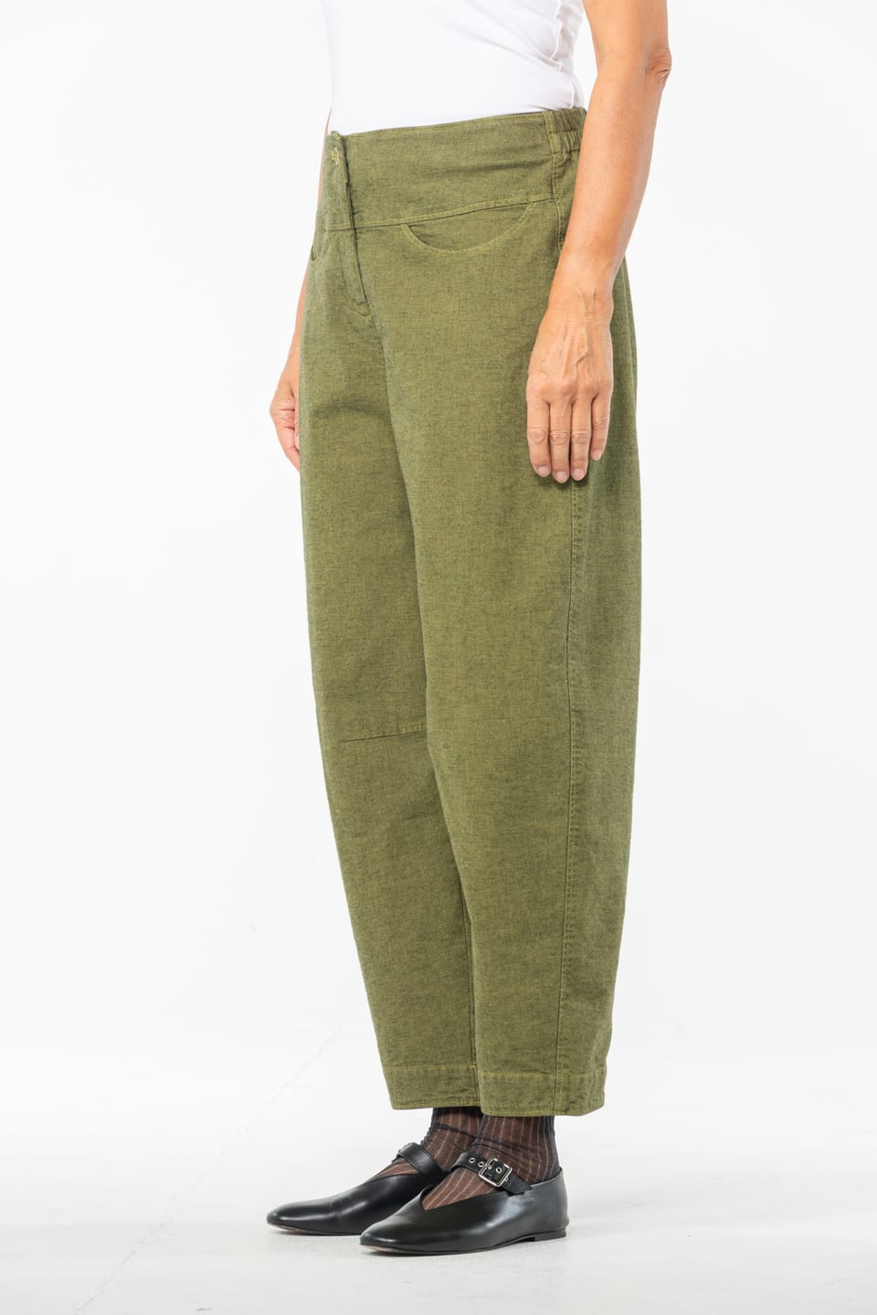 Trousers 530 - Stretch cotton with mini dobby pattern - 742OASIS - 10250710104