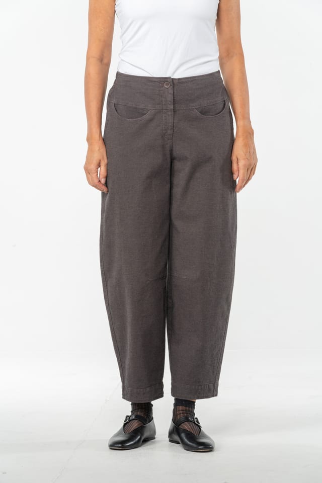 Trousers 530 - Stretch cotton with mini dobby pattern - 870TAUPE - 10250710104