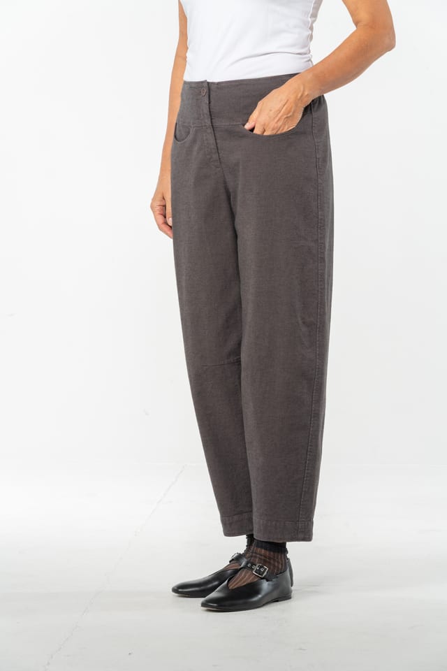 Trousers 530 - Stretch cotton with mini dobby pattern - 870TAUPE - 10250710104