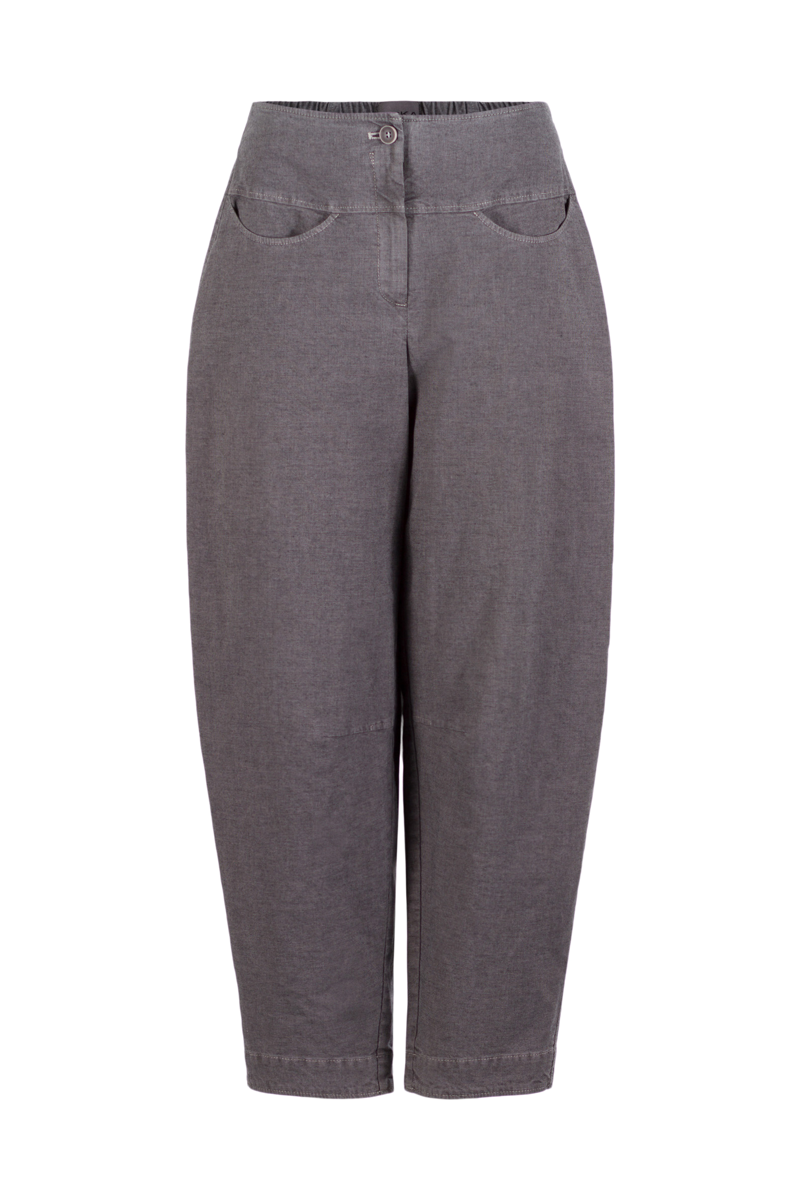 Trousers 530 Grey Stretch cotton with mini dobby pattern