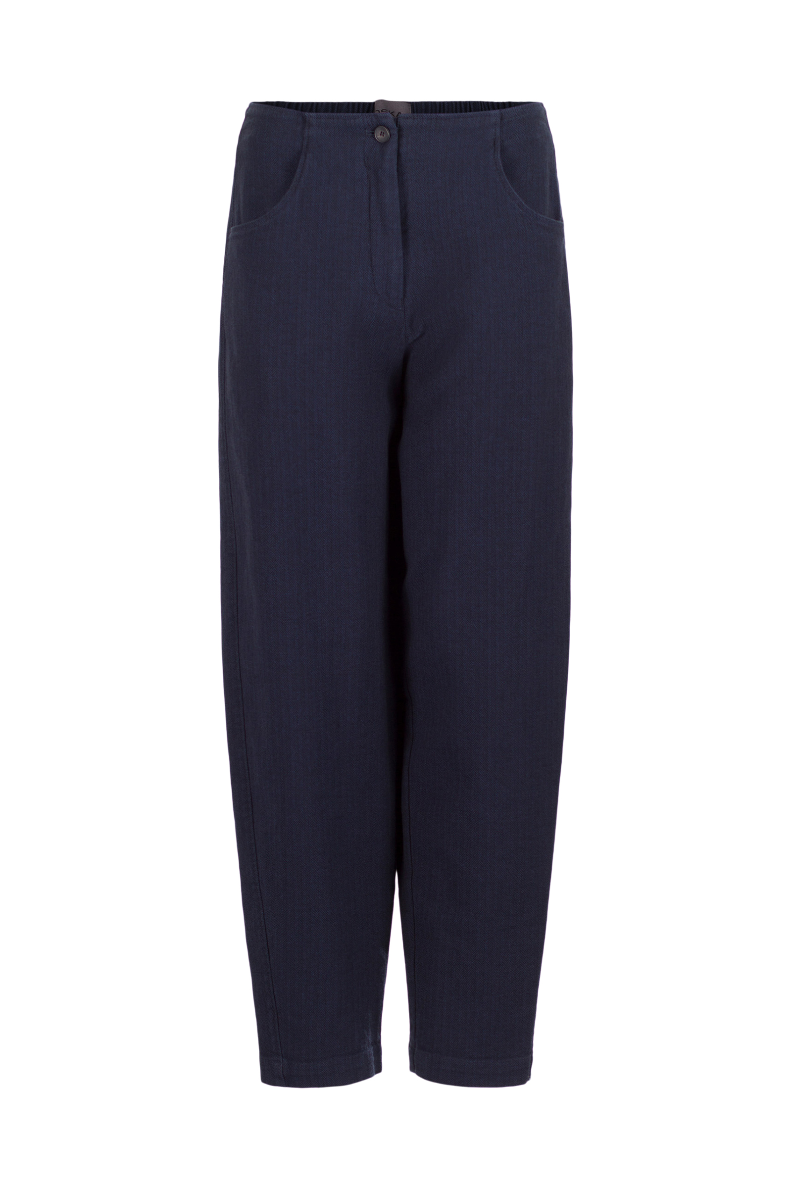 Trousers 531 wash Blue Herringbone cotton stretch
