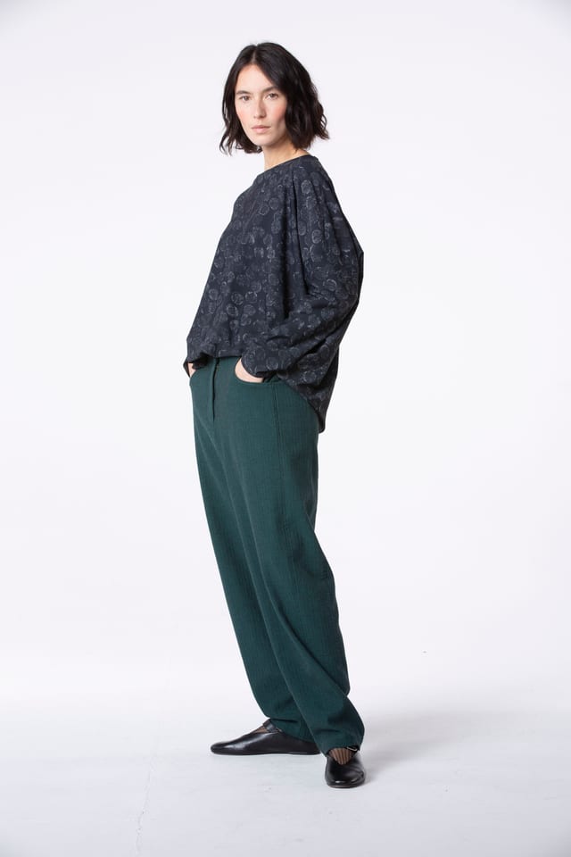 Trousers 531 wash - Herringbone cotton stretch - 680BOTTLE - 10250710106