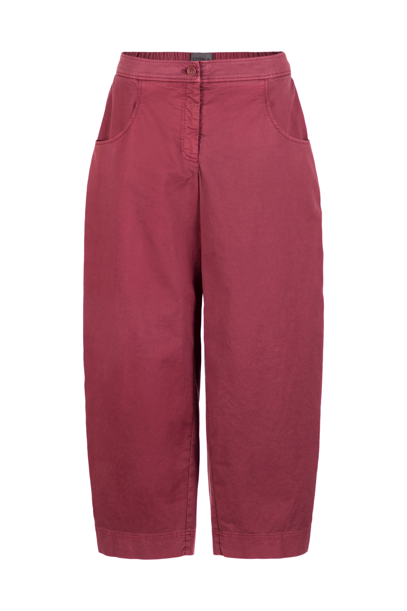 Trousers 532 Red Cotton dobby stretch