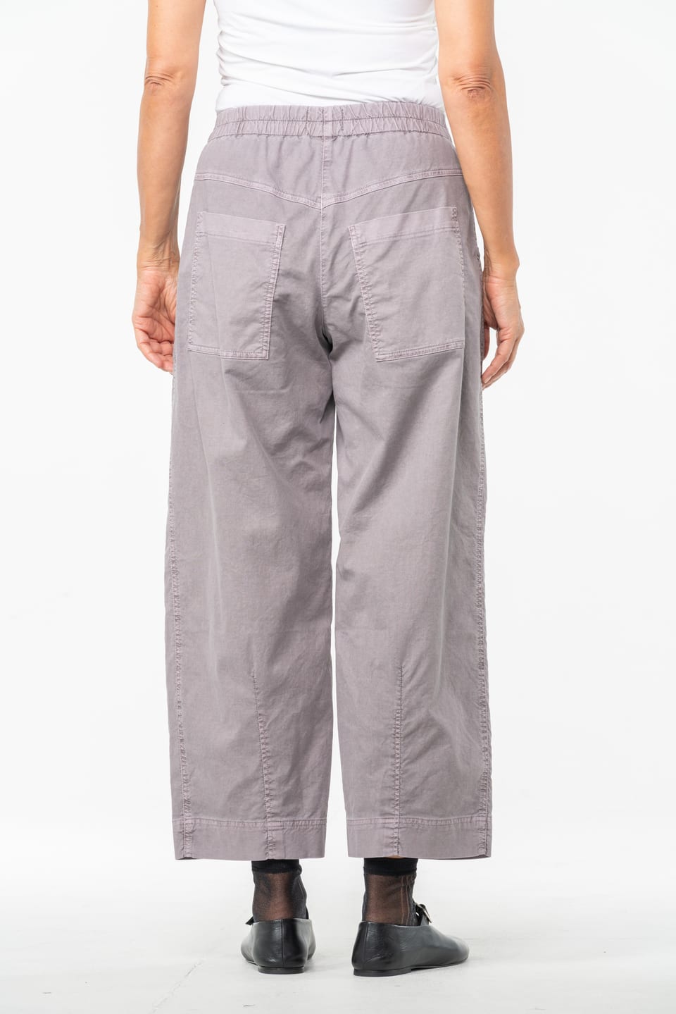 Trousers 532 - Cotton dobby stretch - 322ORCHID - 10250710107
