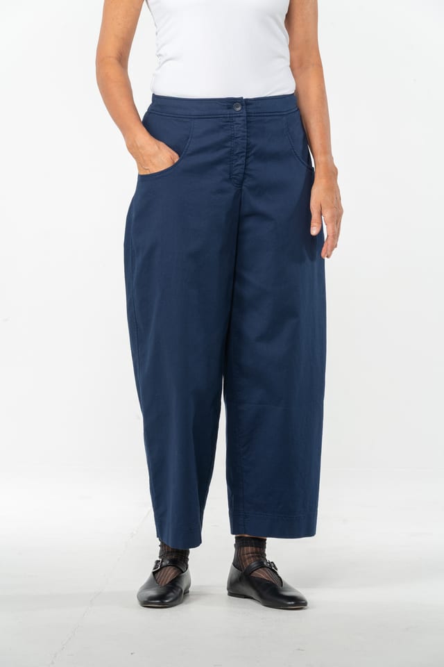 Trousers 532 - Cotton dobby stretch - 480MIDNIGHT - 10250710107