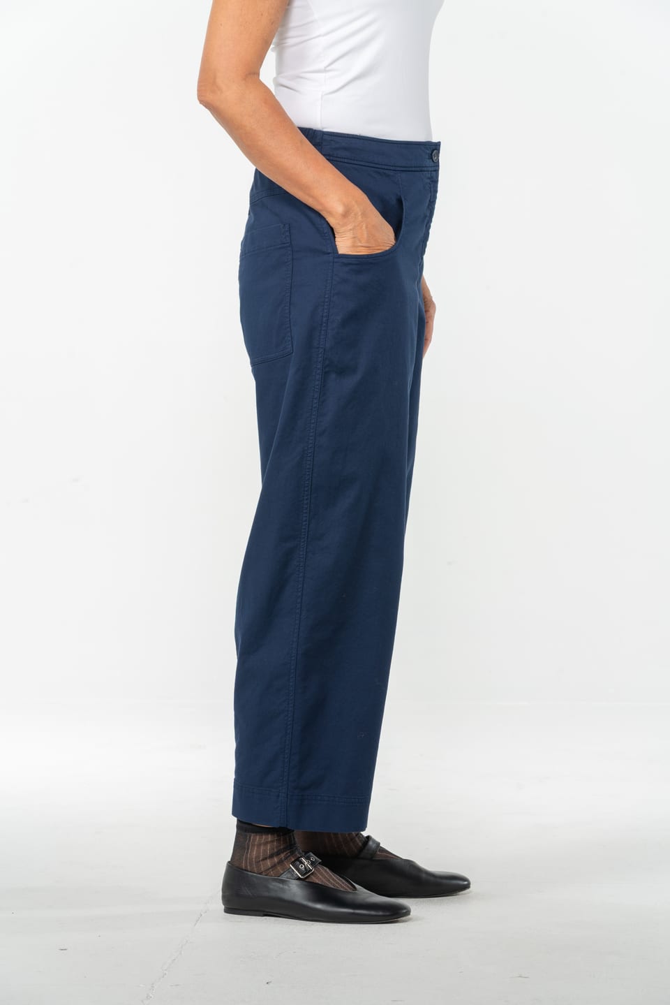 Trousers 532 - Cotton dobby stretch - 480MIDNIGHT - 10250710107