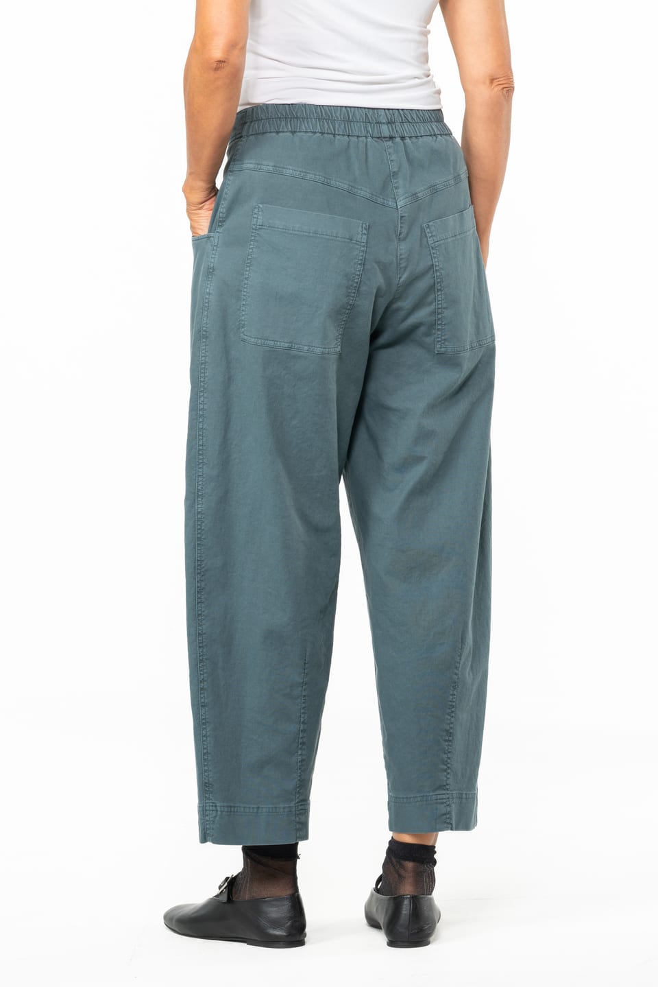 Trousers 532 - Cotton dobby stretch - 562PACIFIC - 10250710107