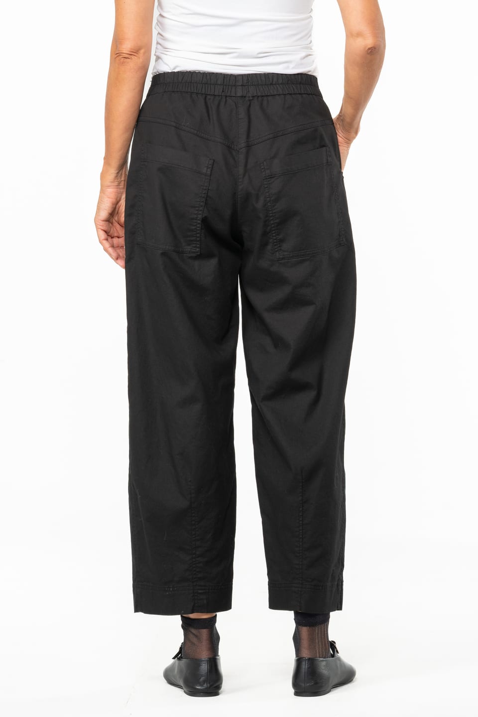 Trousers 532 - Cotton dobby stretch - 990BLACK - 10250710107