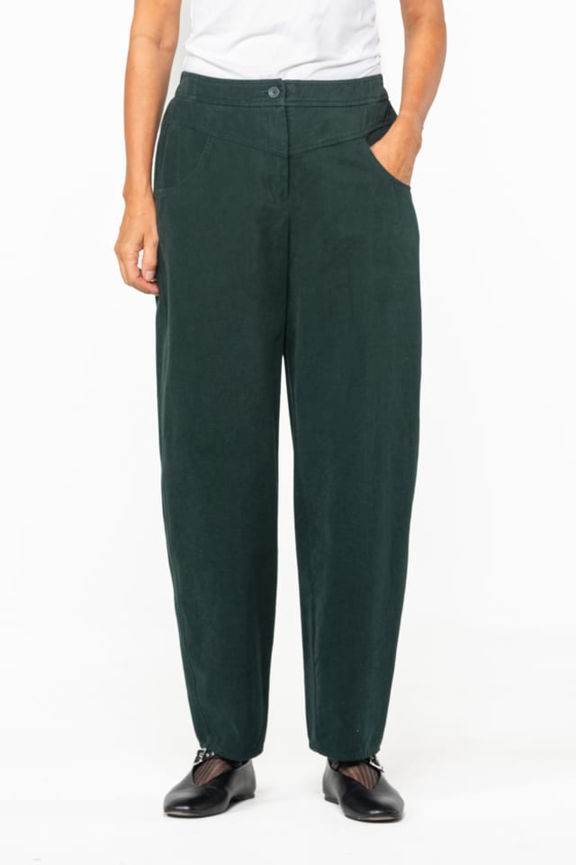 Trousers 534 wash - Cotton twill - 680BOTTLE - 10250710109