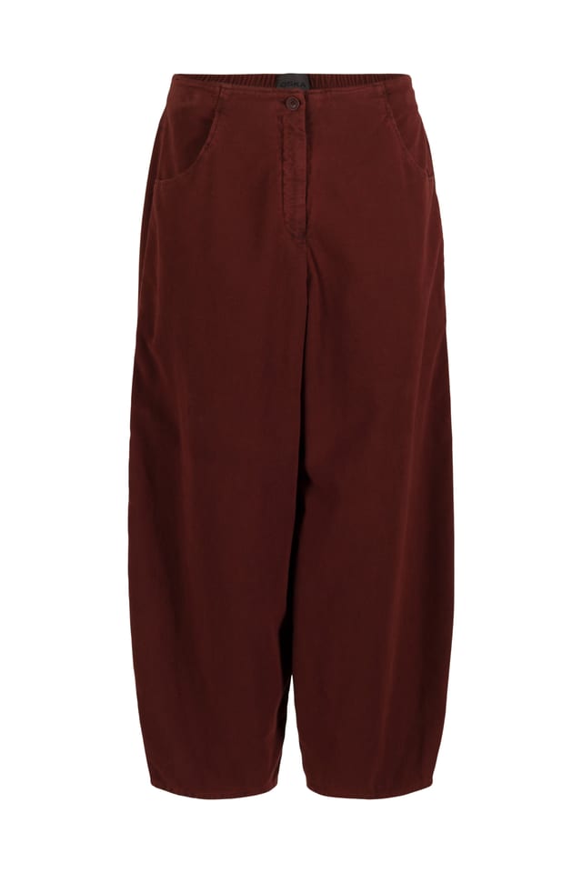 Trousers 535 - Stretchy cotton lyocell moleskin - 272TERRA - 10250710110