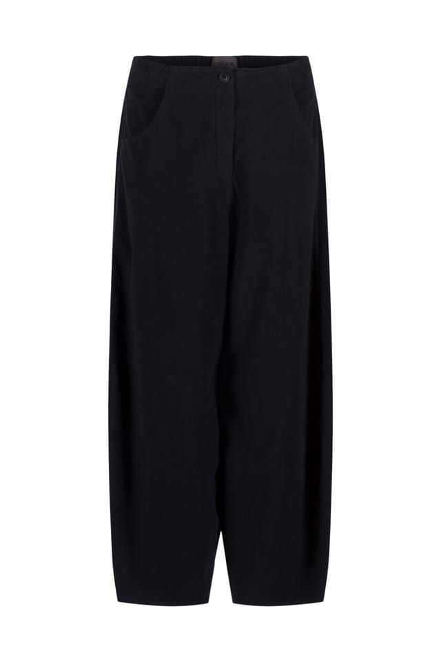 Trousers 535 - Stretchy cotton lyocell moleskin - 490NAVY - 10250710110