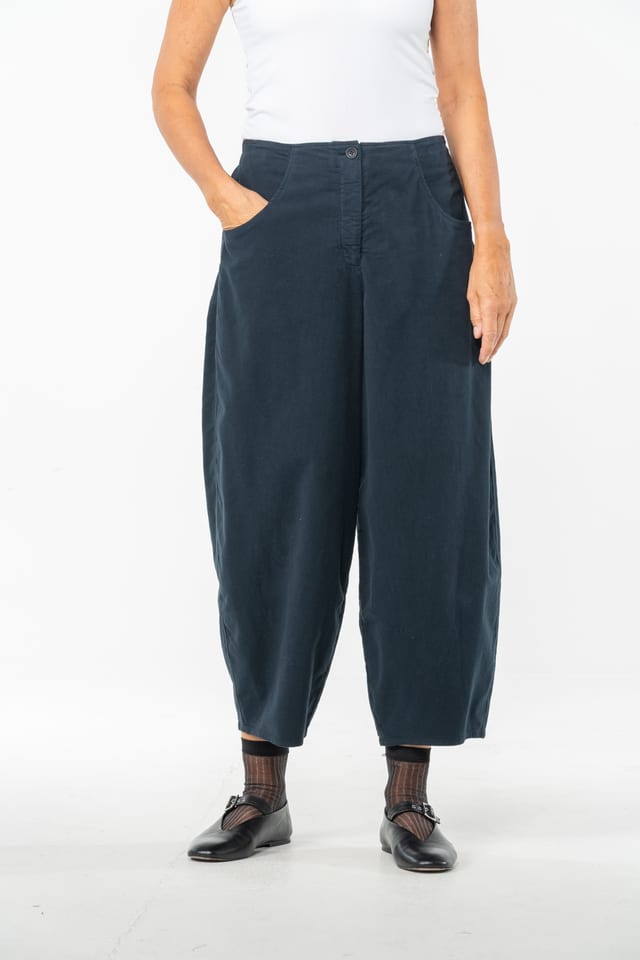 Hose 535 - Elastischer Baumwoll-Lyocell Moleskin - 490NAVY - 10250710110