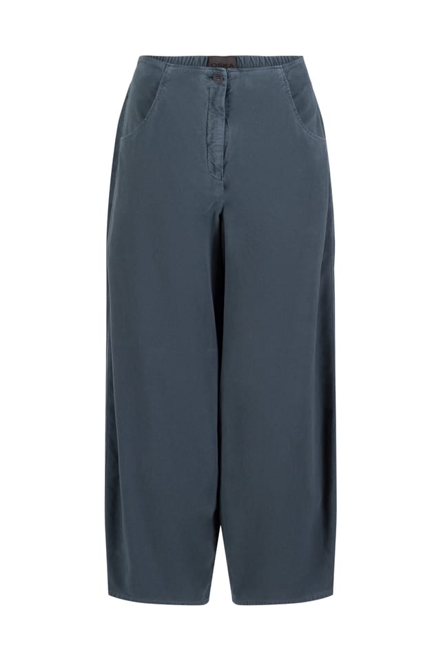 Trousers 535 - Stretchy cotton lyocell moleskin - 562PACIFIC - 10250710110
