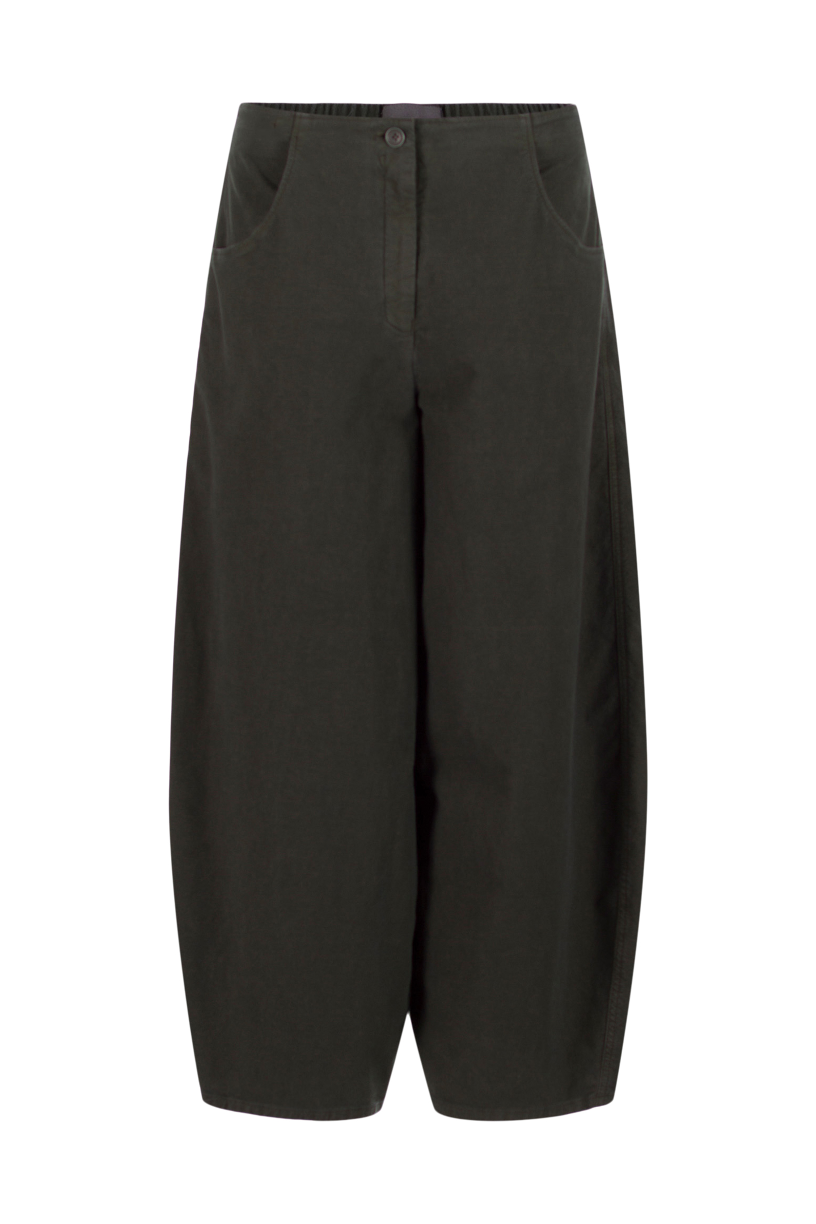 Trousers 535 Green Stretchy cotton lyocell moleskin