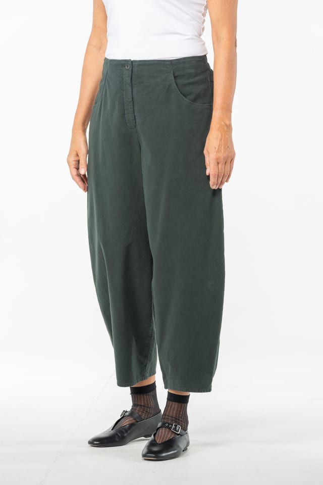 Trousers 535 - Stretchy cotton lyocell moleskin - 792SPRUCE - 10250710110