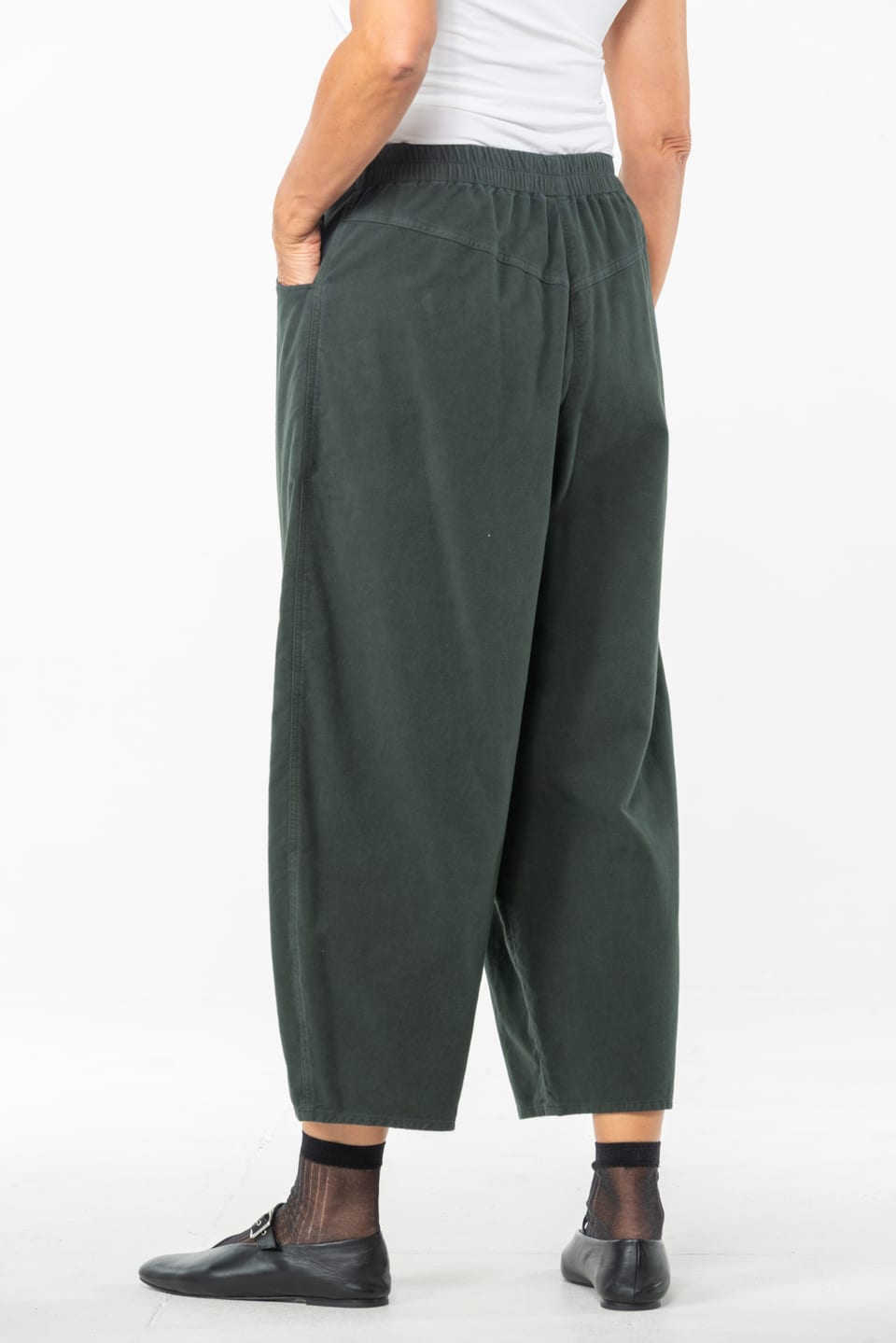 Trousers 535 - Stretchy cotton lyocell moleskin - 792SPRUCE - 10250710110