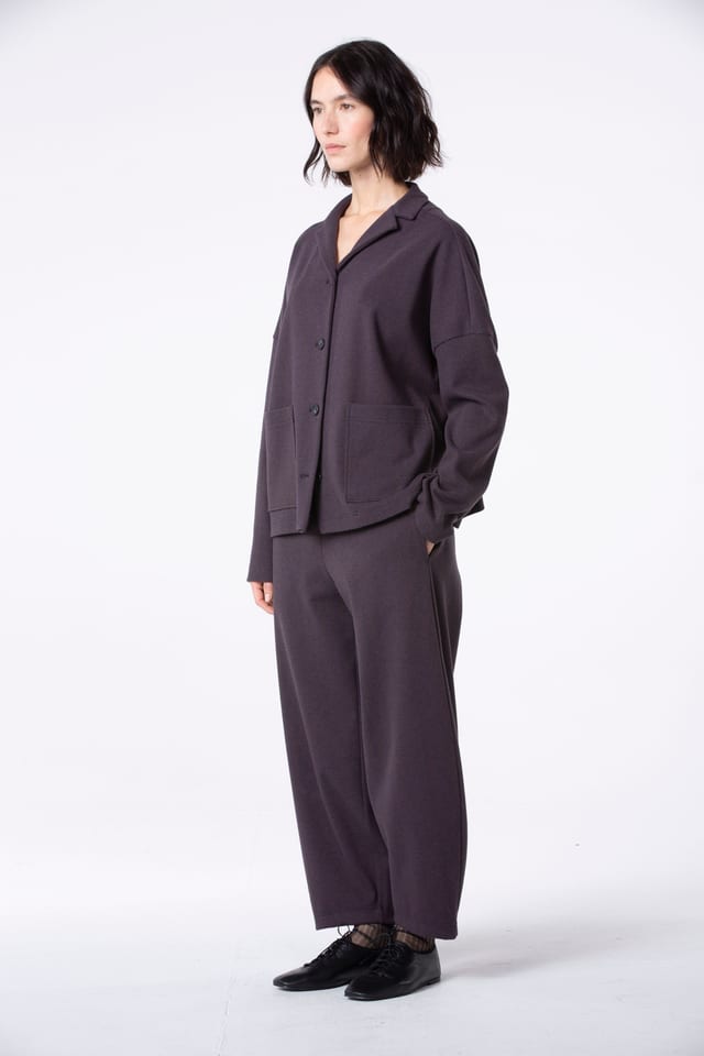 Broek 536 - Katoenmix jacquard  jersey - 250REDWOOD - 10250710111