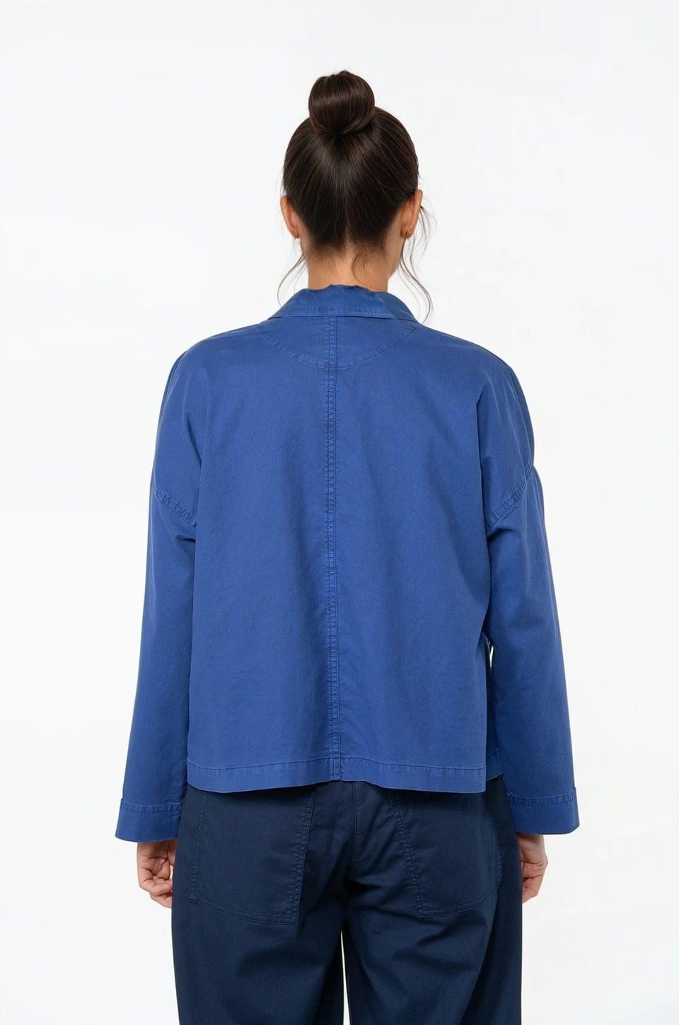 Jacket 518 - Cotton dobby stretch - 462CLEMATIS - 10250710112