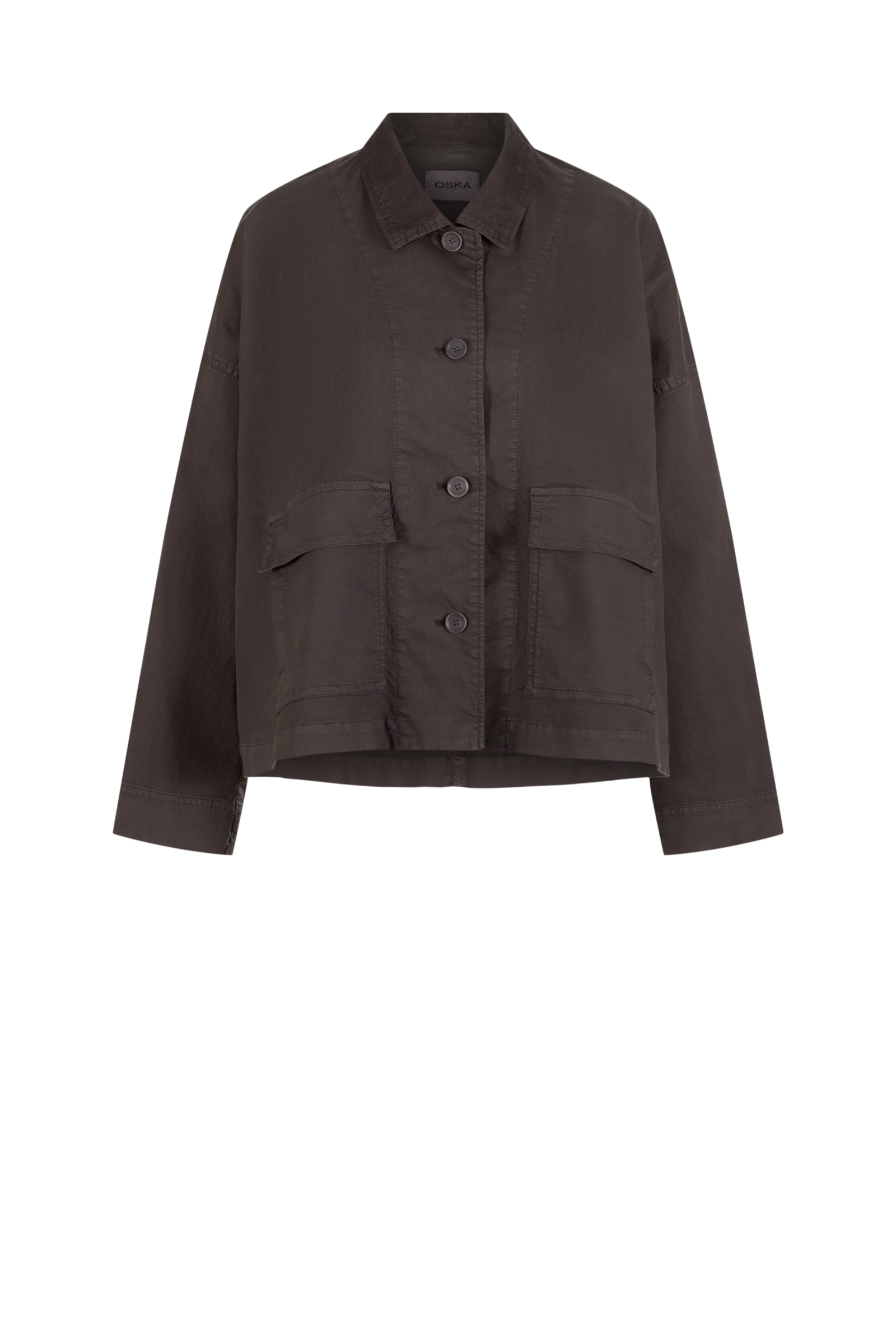 Jacket 518 Grey Cotton dobby stretch