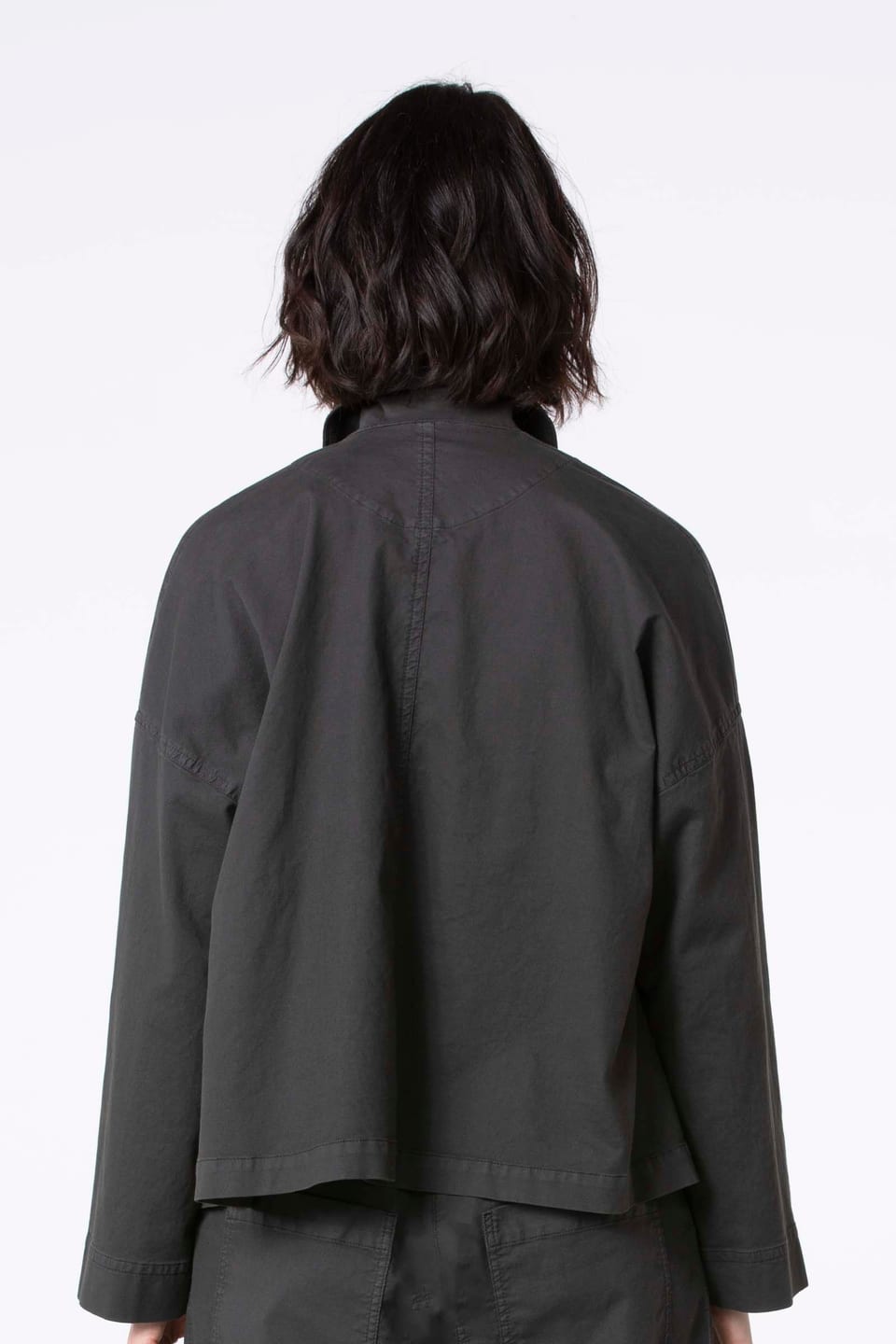 Jacket 518 - Cotton dobby stretch - 980SEPIA - 10250710112
