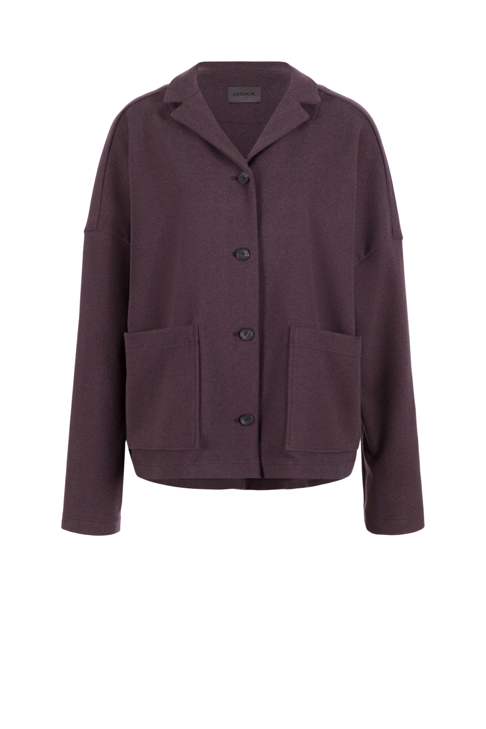 Jacket 519 Red Jacquard jersey in cotton blend