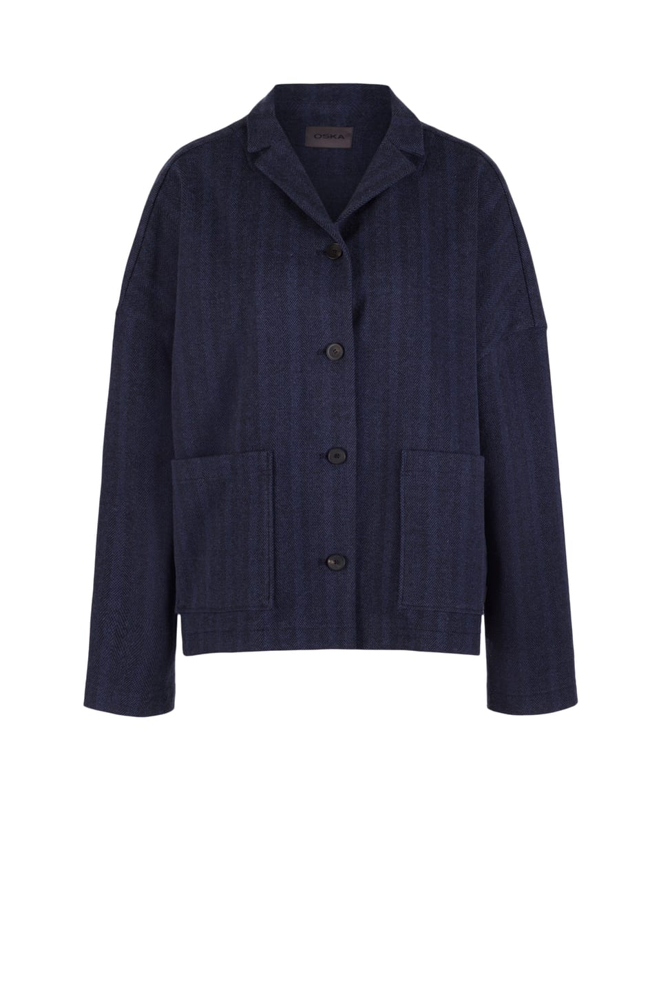 Jacke 519 - Jacquard-Jersey in Baumwollmischung - 490NAVY - 10250710113