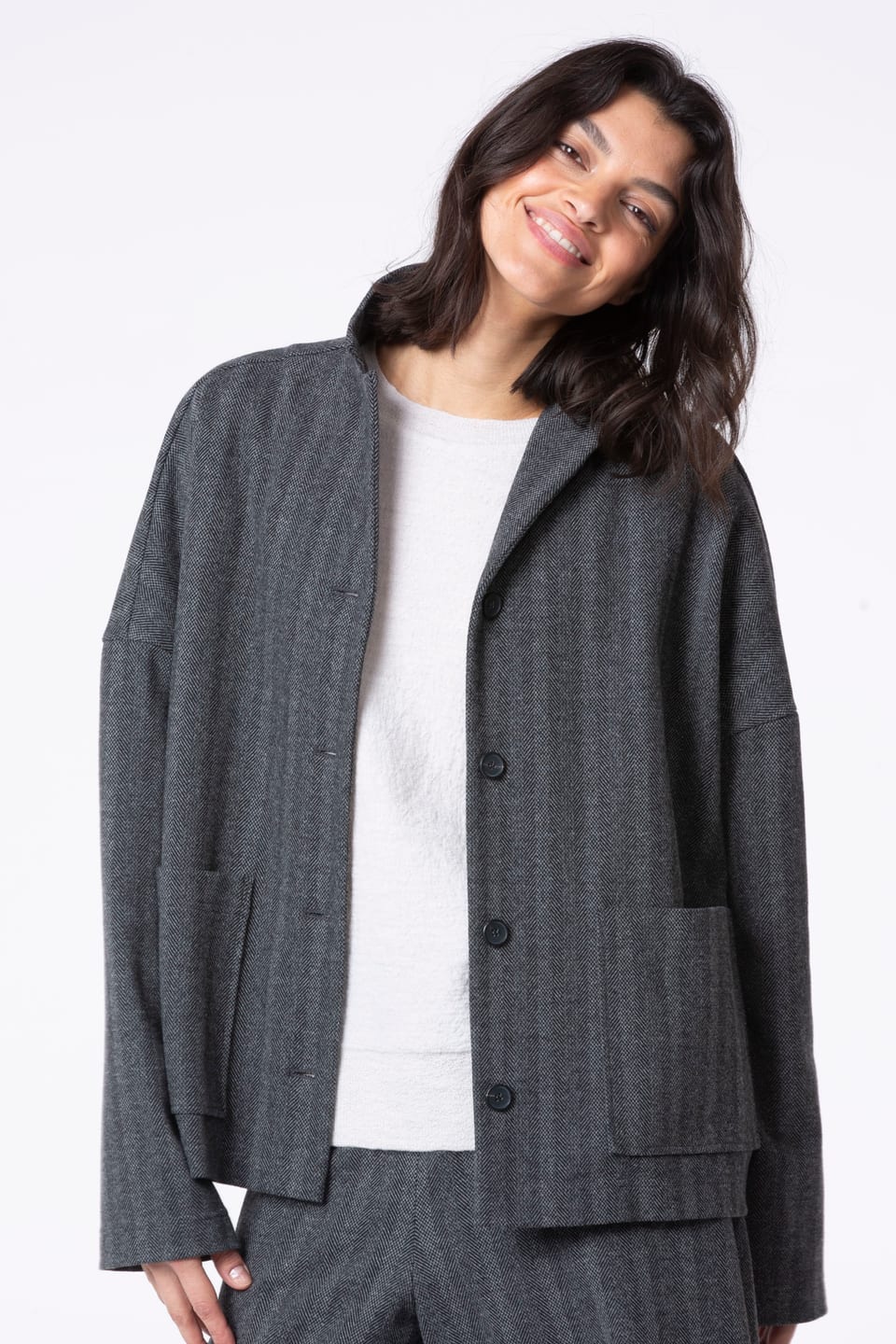 Jacke 519 - Jacquard-Jersey in Baumwollmischung - 940MOUSE - 10250710113