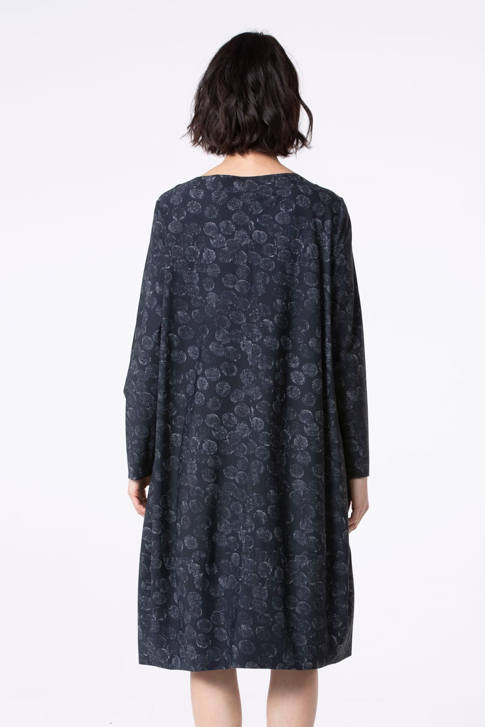 Jurk 511 - Techno-stretch met print - 990BLACK - 10250710115