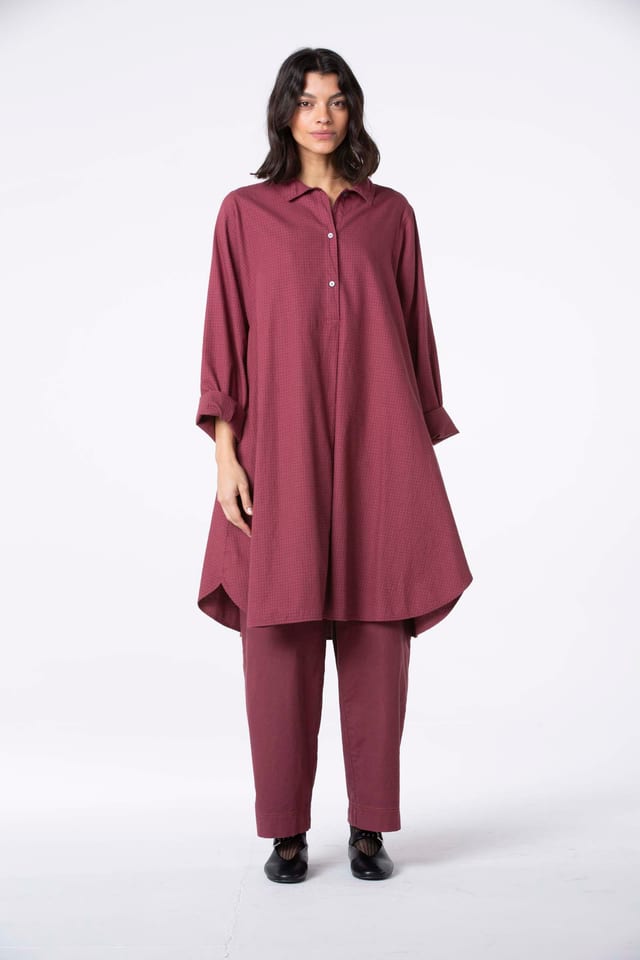 Kjole 512 - Bomuldsflannel - 250REDWOOD - 10250710116