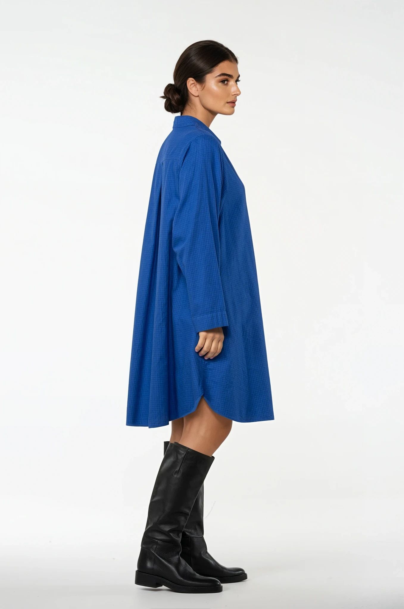 Kleid 512 Blue Baumwoll-Flanell