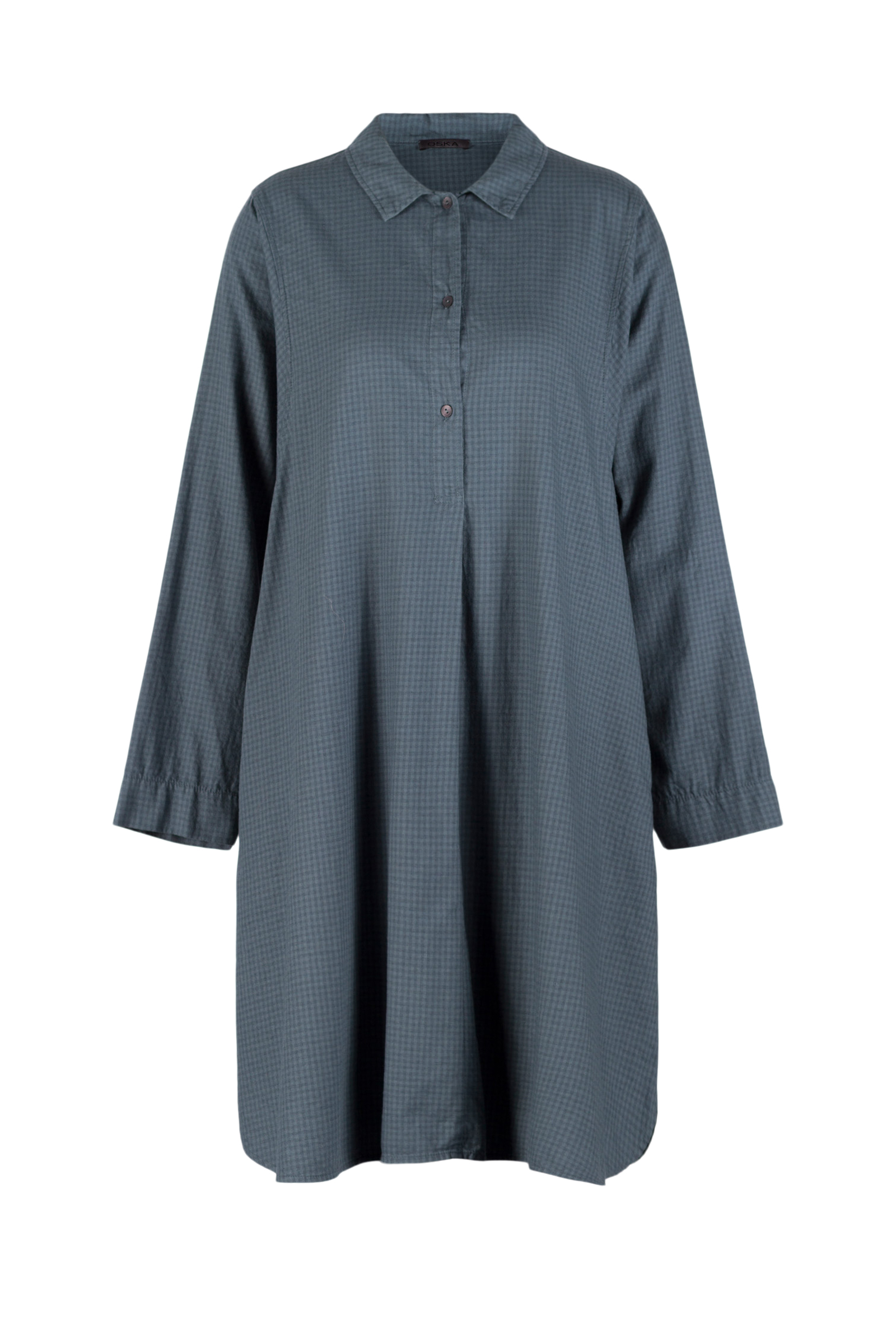 Dress 512 Blue Cotton flannel