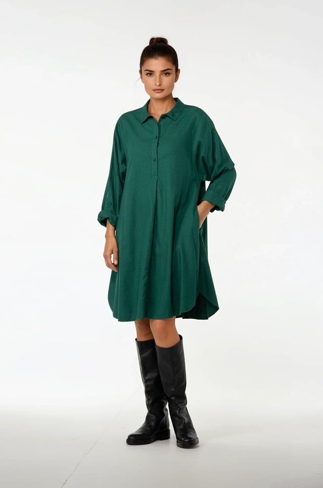 Dress 512 - Cotton flannel - 680BOTTLE - 10250710116