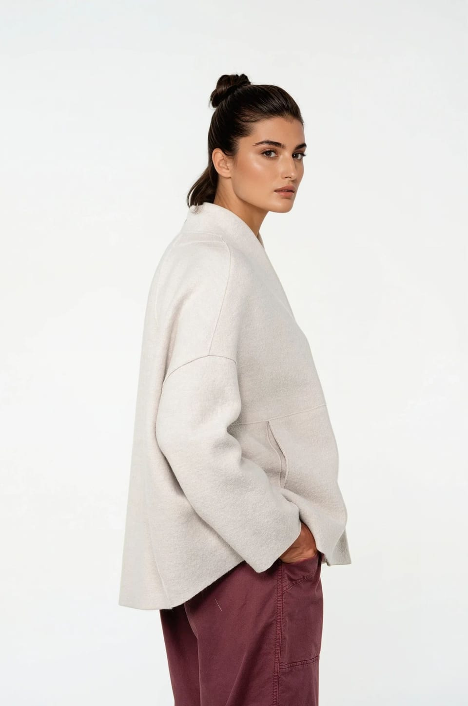 Jacket 520 - Premium OSKA boiled wool - 120ECRU - 10250710117