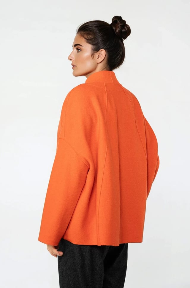 Jacket 520 - Premium OSKA boiled wool - 230ORANGE - 10250710117