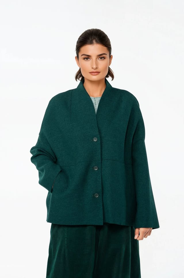 Jacket 520 - Premium OSKA boiled wool - 680BOTTLE - 10250710117