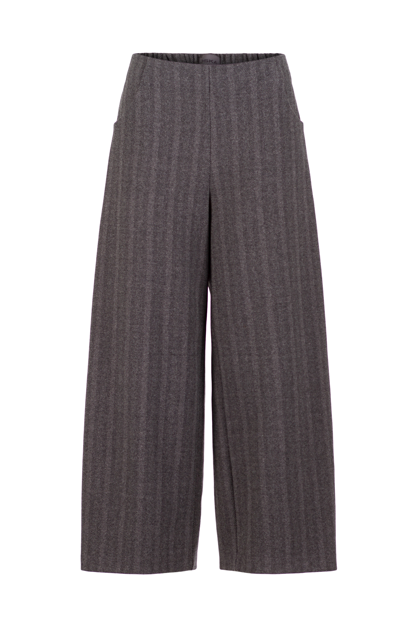 Trousers 537 Grey Jacquard jersey in cotton blend