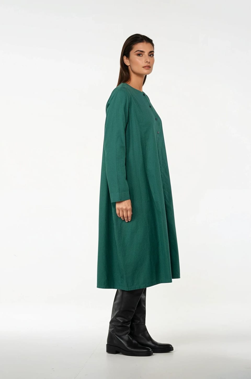 Kjole 513 - Bomuldsflannel - 680BOTTLE - 10250710121
