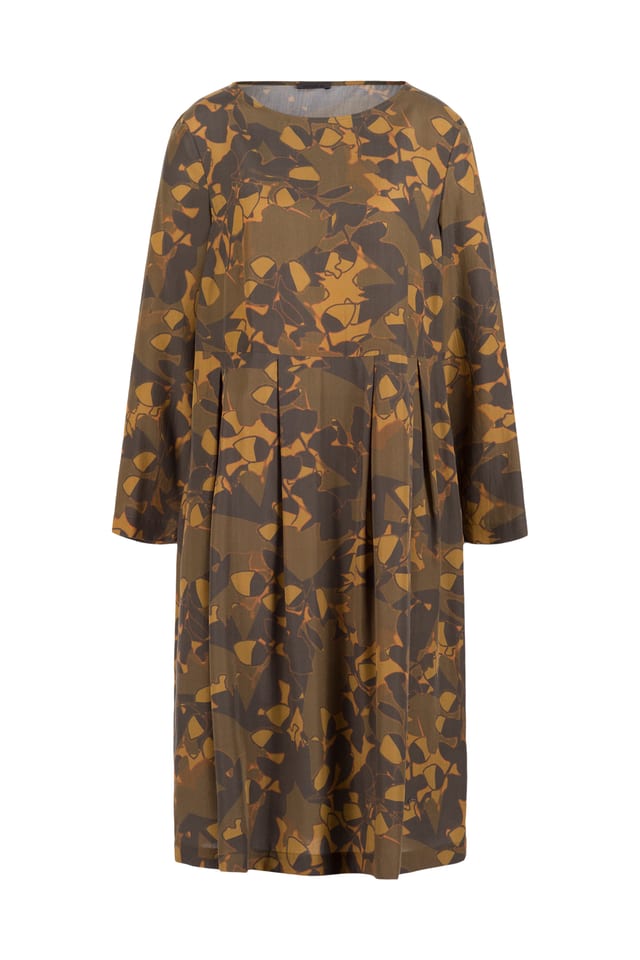 Dress 514 - Print on pure lyocell - 980SEPIA - 10250710122