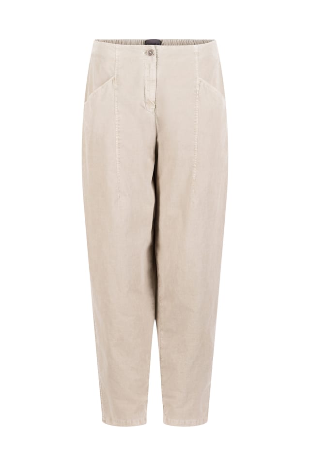 Trousers 540 - Cotton needlecord with stretch - 122ECRU - 10250710123