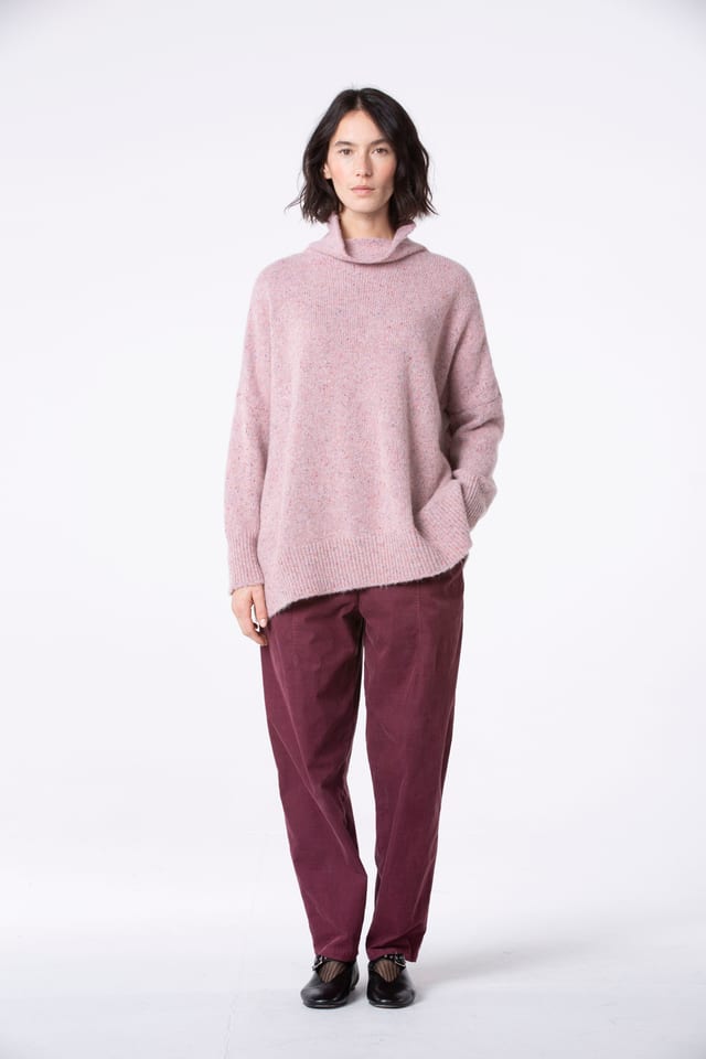 Trousers 540 - Cotton needlecord with stretch - 252REDWOOD - 10250710123