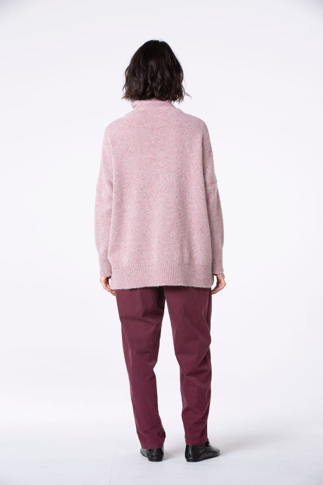Trousers 540 - Cotton needlecord with stretch - 252REDWOOD - 10250710123