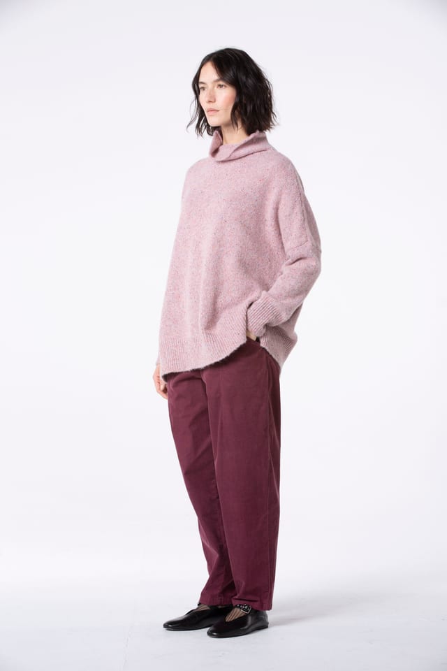 Trousers 540 - Cotton needlecord with stretch - 252REDWOOD - 10250710123