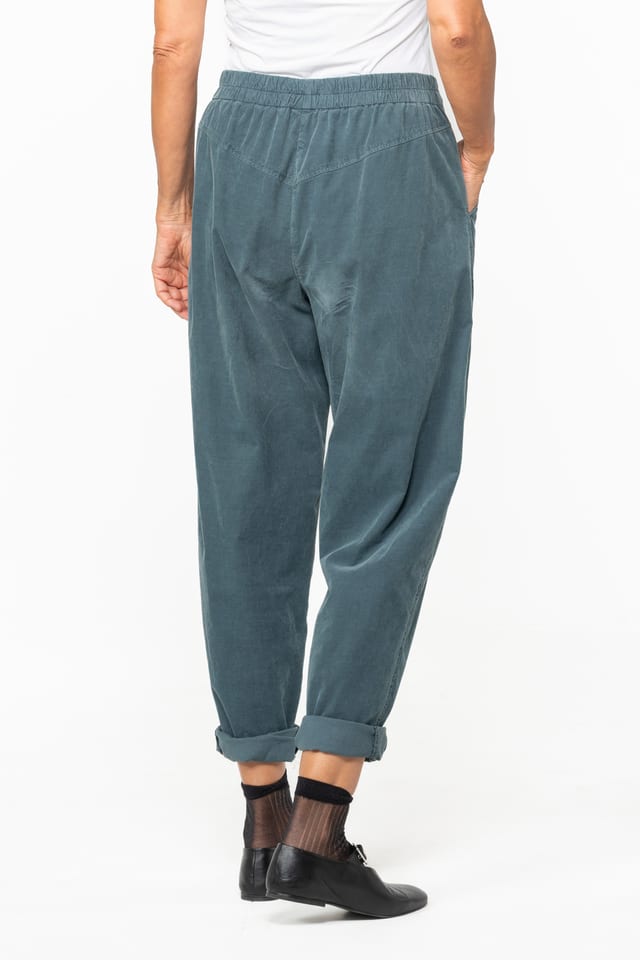 Trousers 540 - Cotton needlecord with stretch - 562PACIFIC - 10250710123