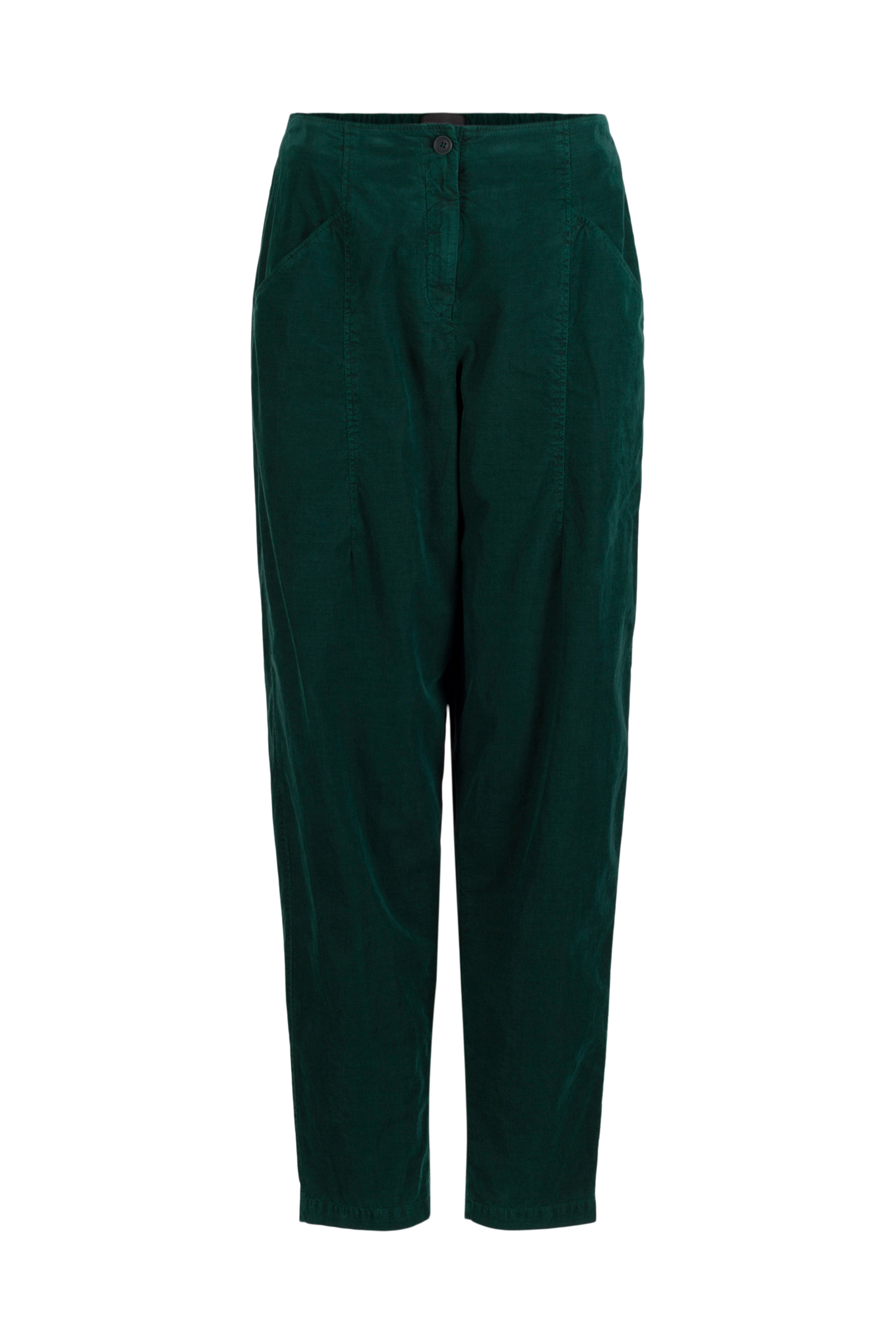 Trousers 540 Green Cotton needlecord with stretch