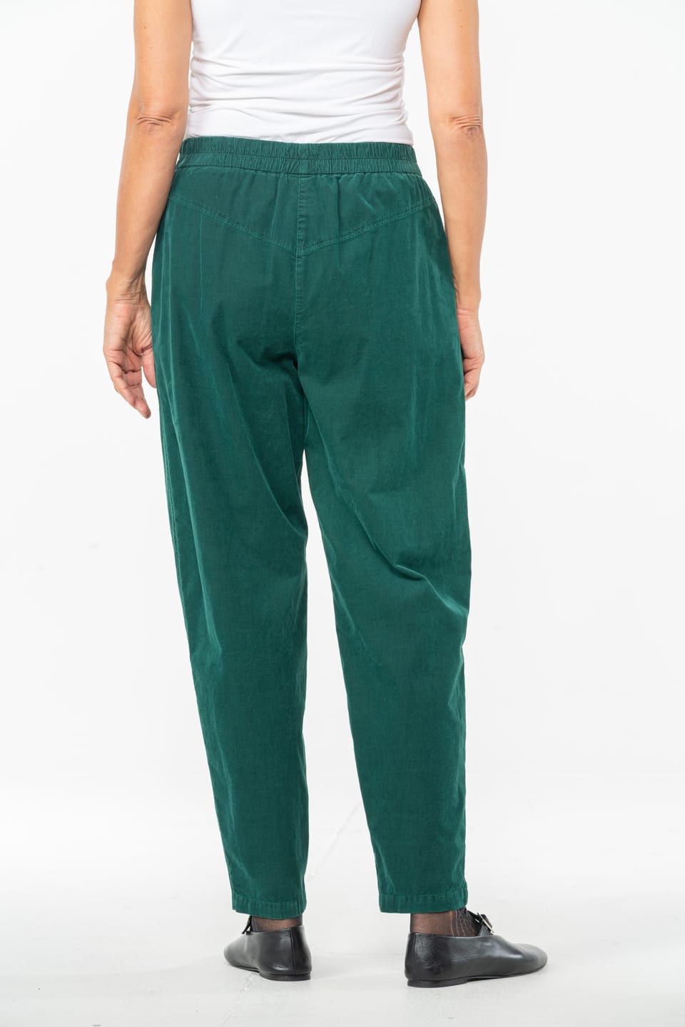 Trousers 540 - Cotton needlecord with stretch - 682BOTTLE - 10250710123