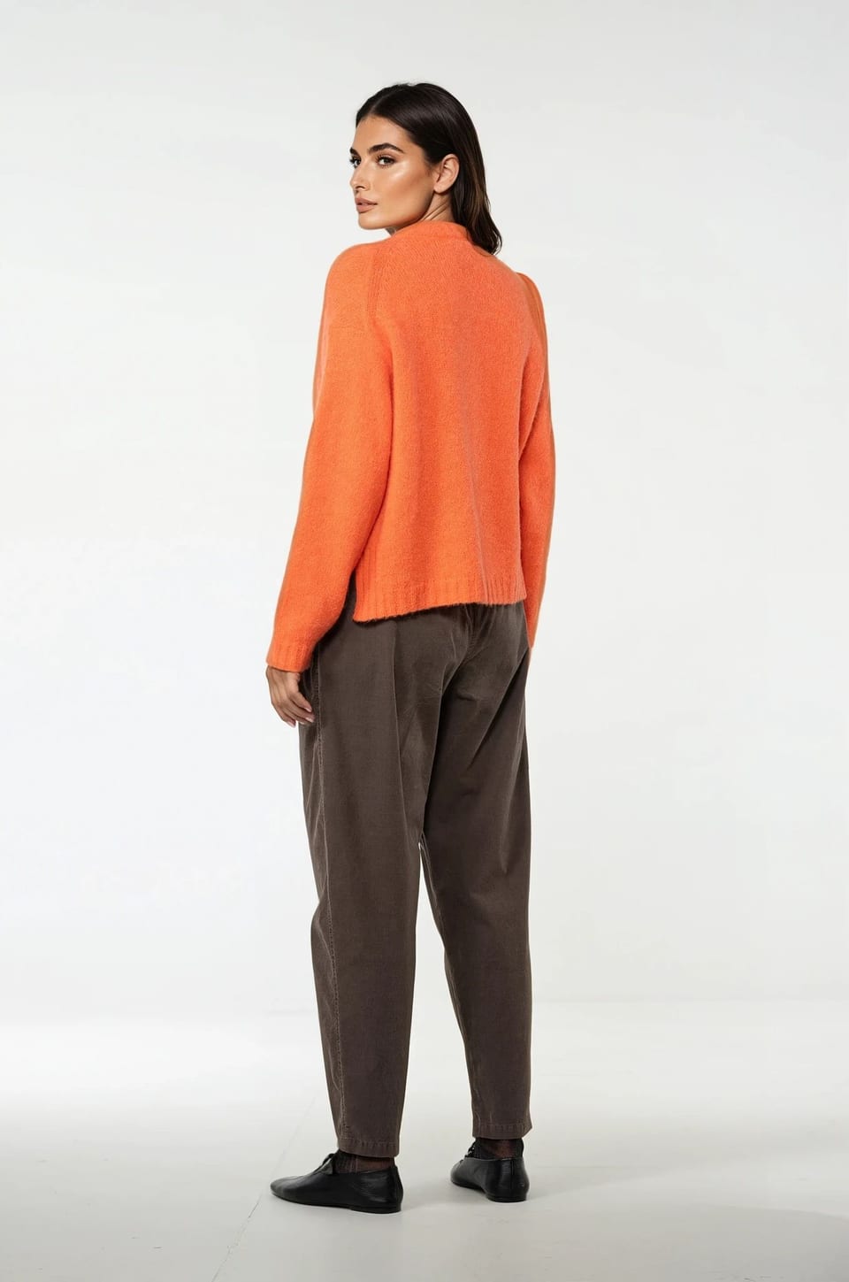 Trousers 540 - Cotton needlecord with stretch - 872TAUPE - 10250710123