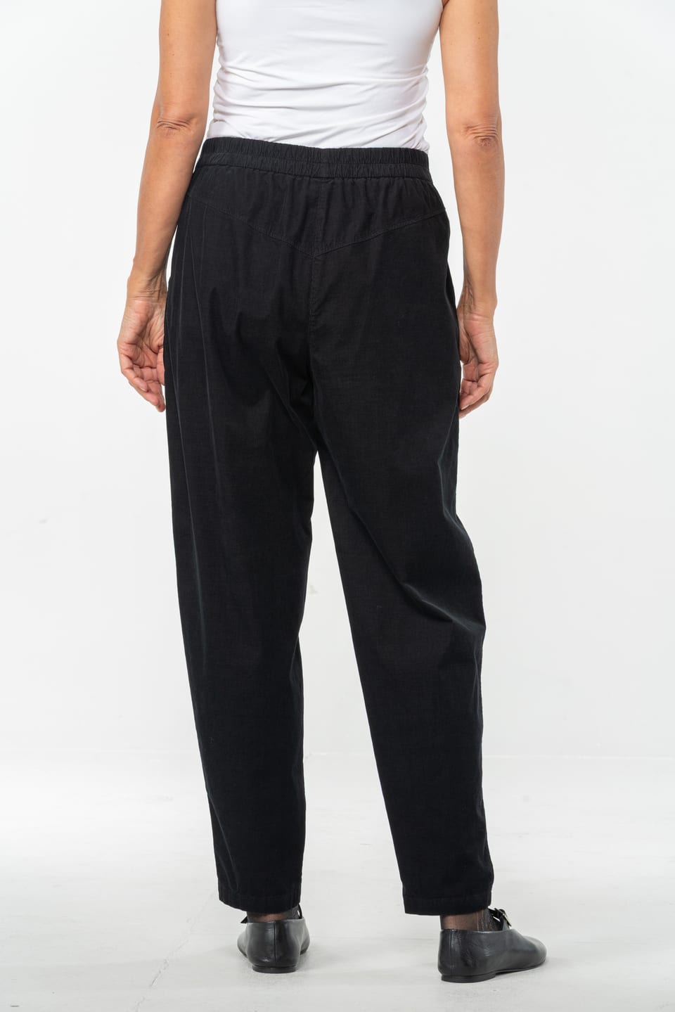 Trousers 540 - Cotton needlecord with stretch - 990BLACK - 10250710123